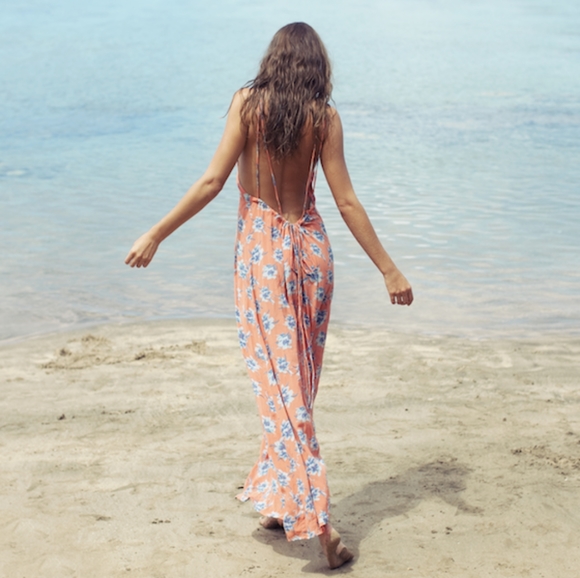 Silk thai hana dress acacia swimwear backless rare - Picture 6 of 11